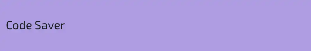 Code Saver